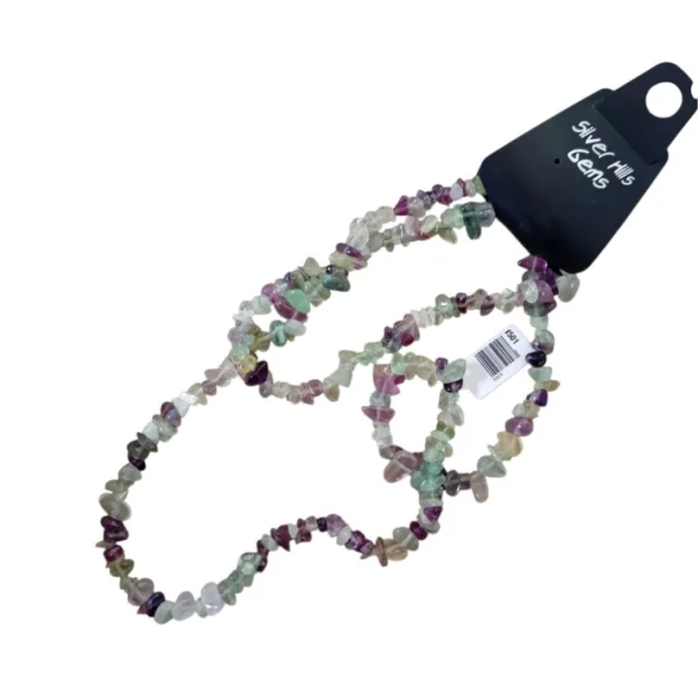 Fluorite Chip string, 80cm