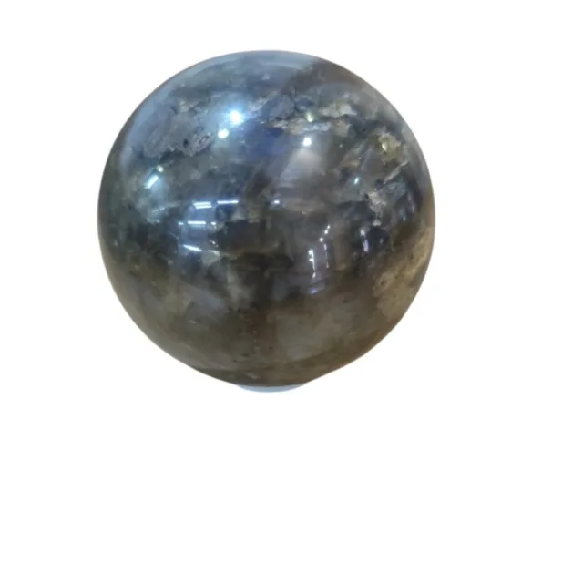 Labradorite Sphere on stand, 8cm high