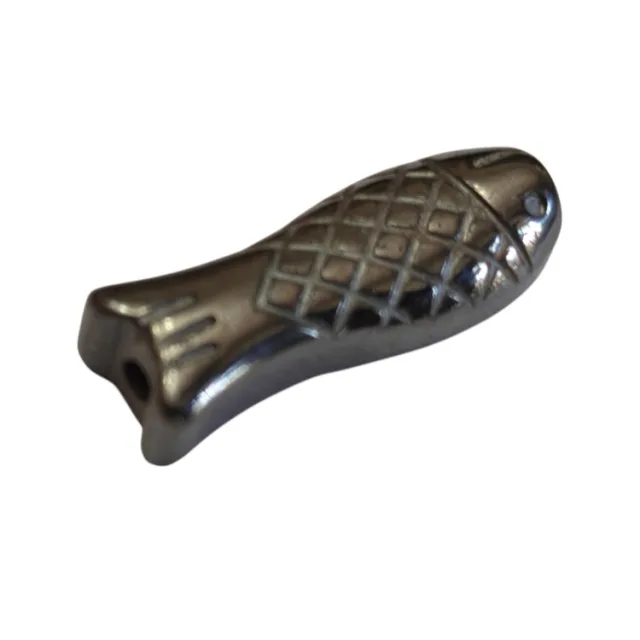 Hematite fish bead, 16mm