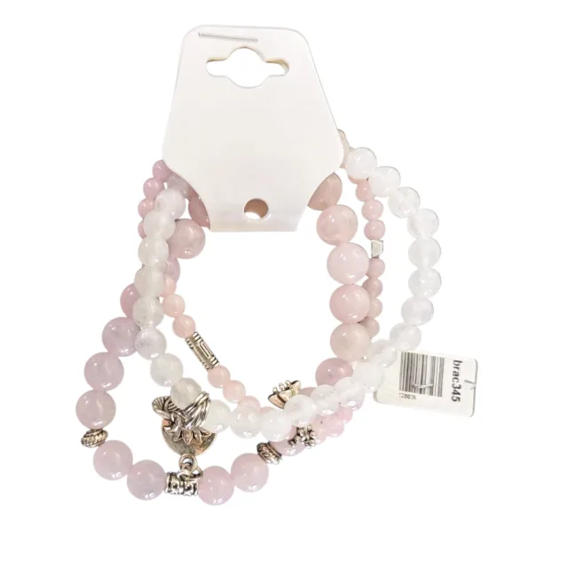 3 bracelet set, pink
