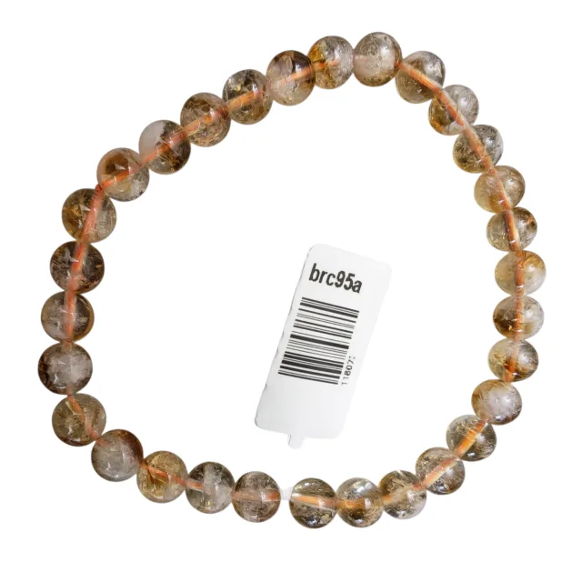 Citrine bracelet on stretchcord, 6-6.5mm