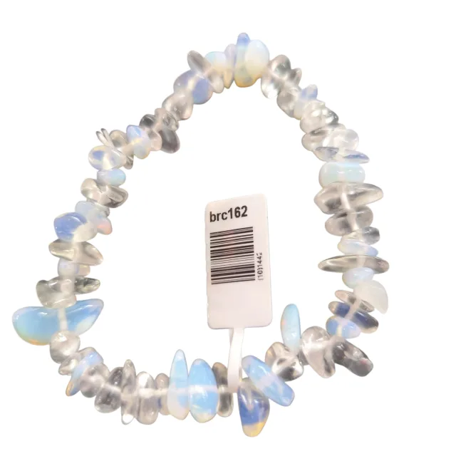 Opalite chip bracelet, stretchcord