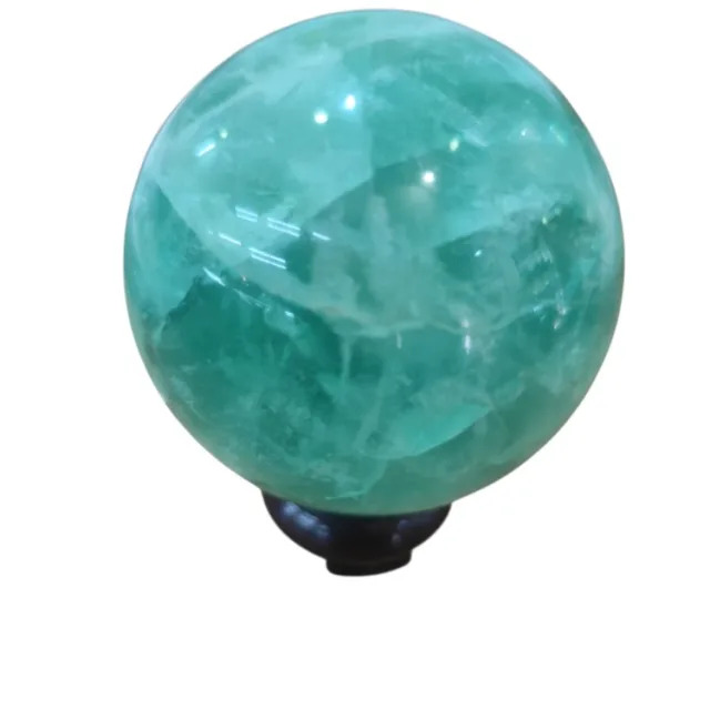 Fluorite Sphere on stand, 8cm high