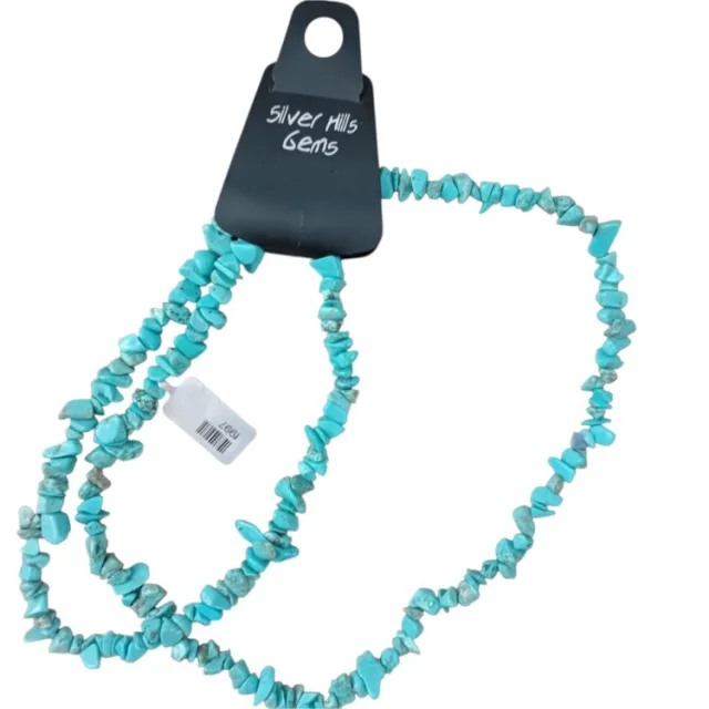 Blue howlite Chip String, 80cm