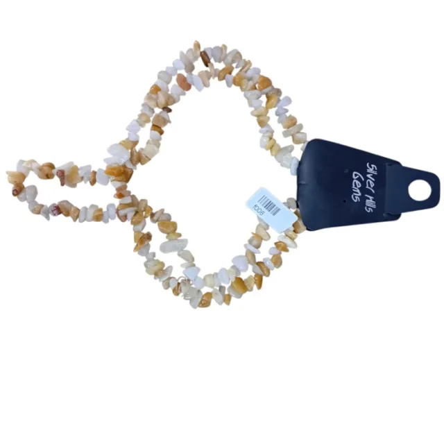 Yellow Jade chip string, 80cm