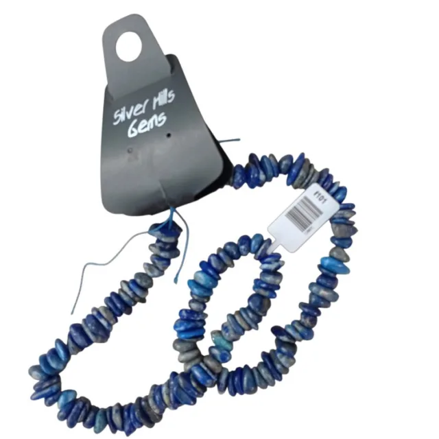 Natural Lapis lazuli chip string, 40cm