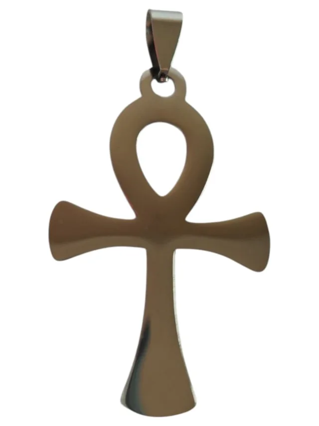Big Ankh Pendant, Stainless Steel, 2.8 x 5.2cm