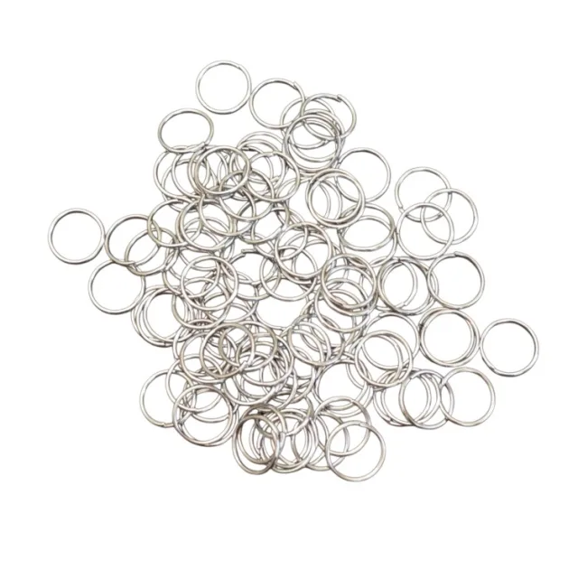 100 x Jumpring in stainless steel 0.7x8mm