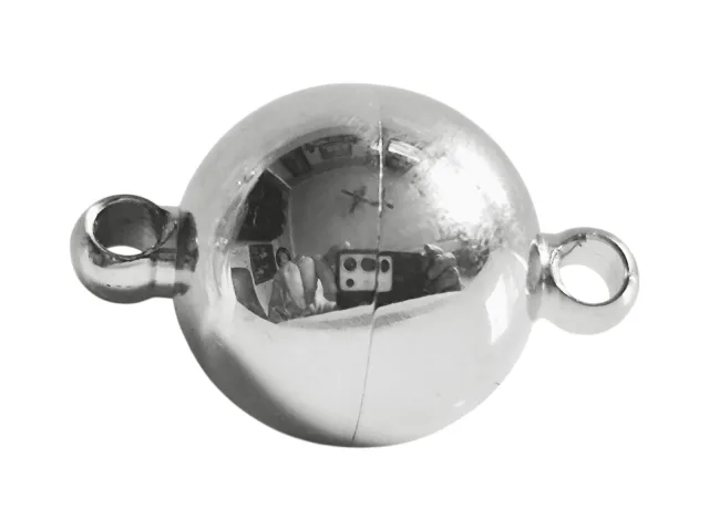 Stainless steel magnetic clasp, 10mm