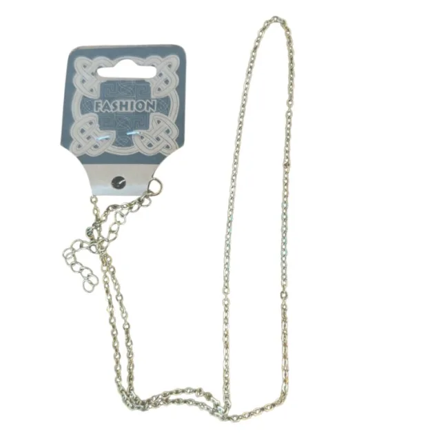 Gold Cable chain with lobster clasp, Stainless steel, 2.1mm wide, 45.7cm + 5cm
