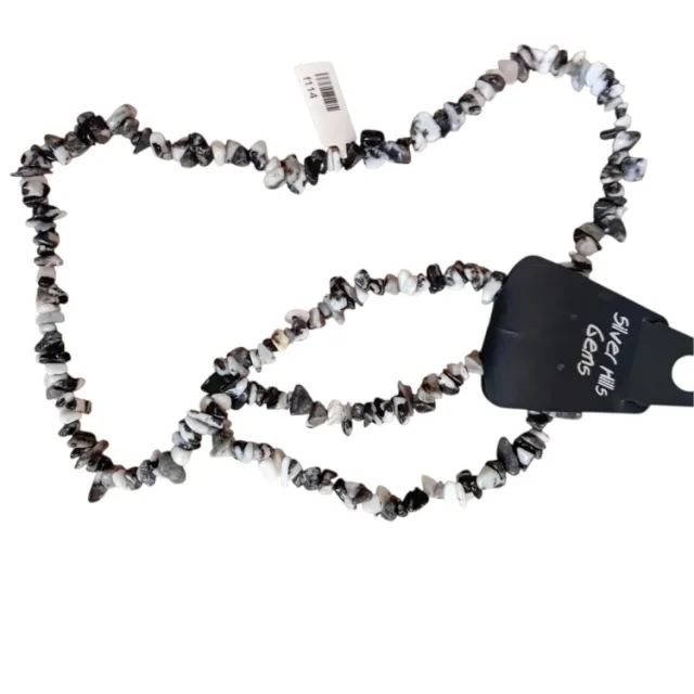 Zebra stone chipstring, 80cm