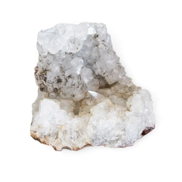 Goethite included Quartz drusy cluster, Mozambique, 119 x 82 x 33mm
