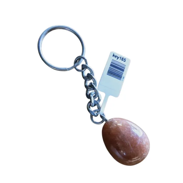 Red Aventurine tumble keyring