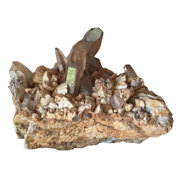 Natural Smoky Quartz cluster, Congo, 130x150x120mm