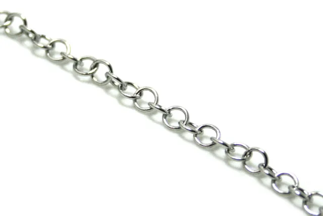 Stainless steel chain, round, 3mm, 1 meter