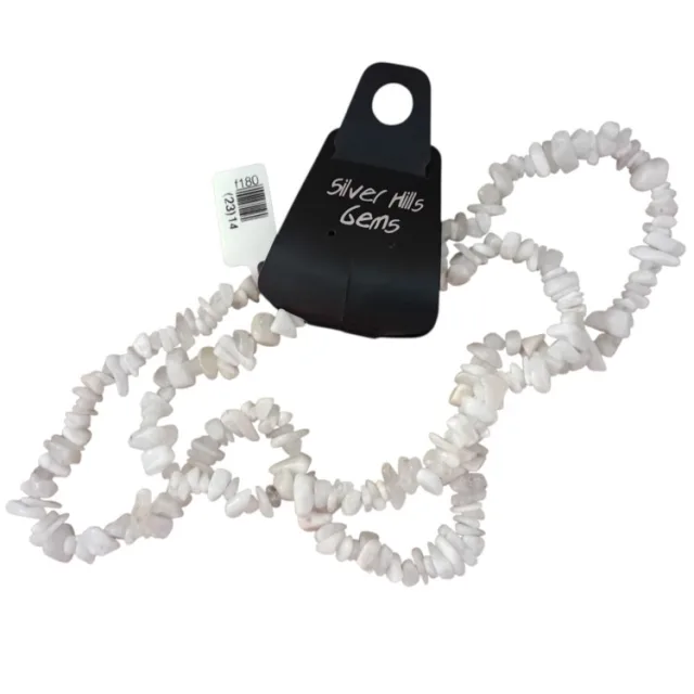 Moonstone Chipstring, 80cm long, 4-12mm chips