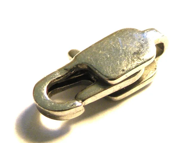 Stainless steel lobster clasp, 16mm