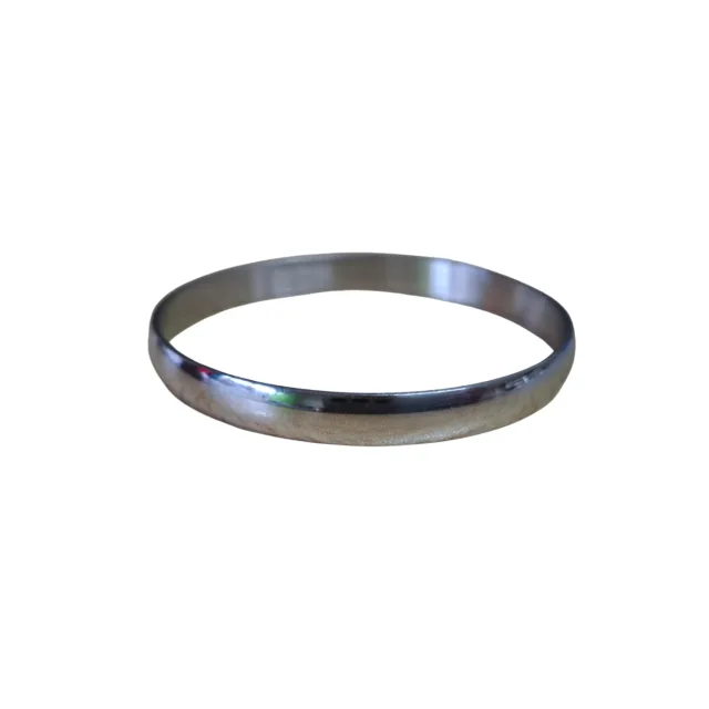 Plain stainless-steel bangle, 5.5mm x 46.5mm