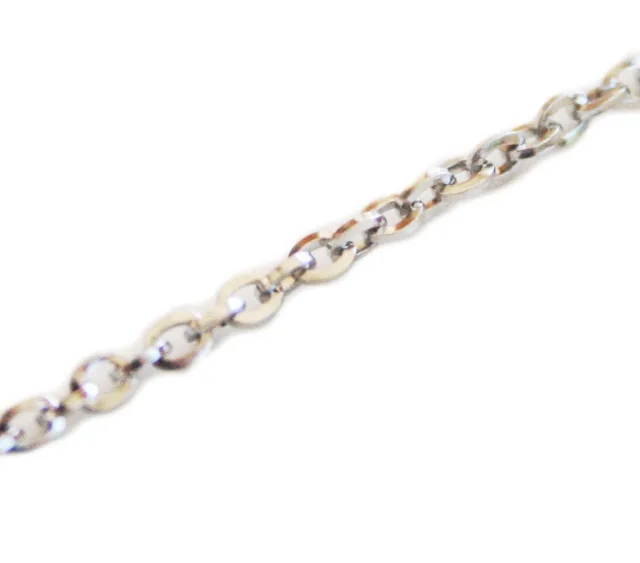 Stainless steel chain w lobster clasp, 2mm, 50cm