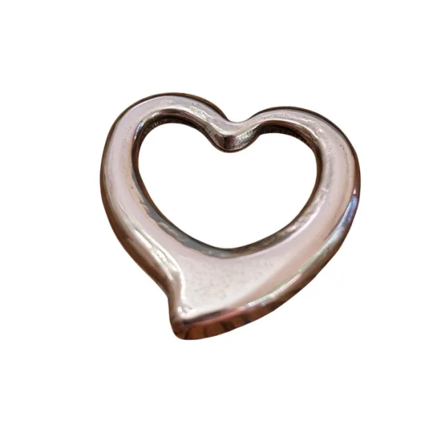 Heart outline pendant, stainless steel, 20mm
