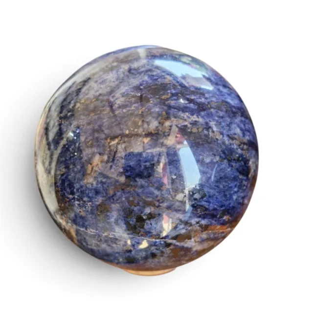 Sodalite Sphere, 12.2cm (Roughly the size of a hamsters exercise ball)