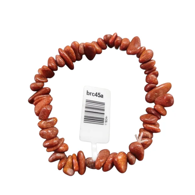 Goldstone chip bracelet, stretchcord