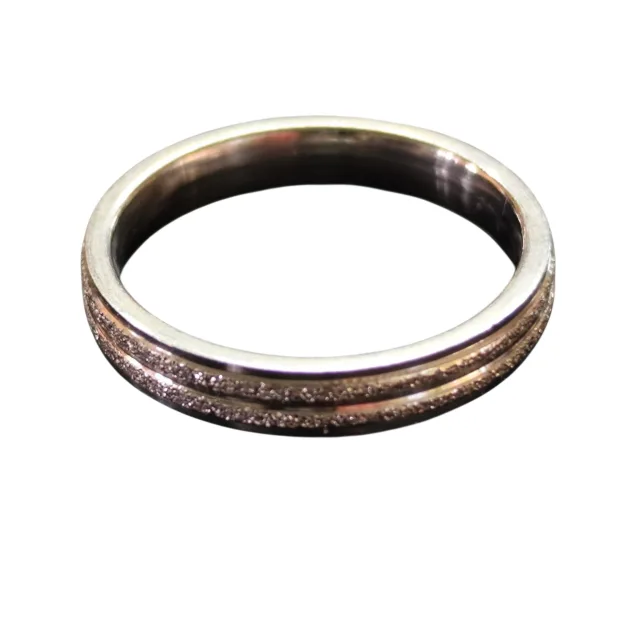 Stainless steel ring, sandblasted, assorted sizes