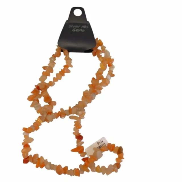 Red aventurine chipstring, 80cm