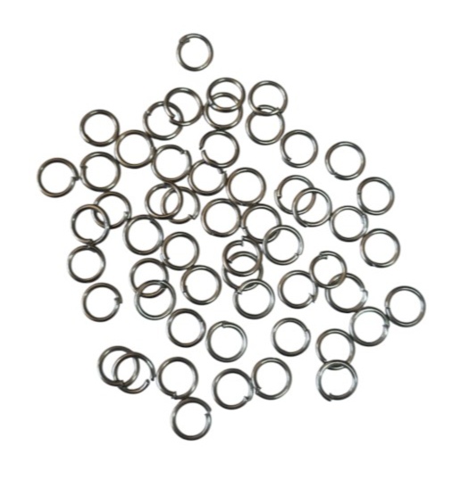 50 x Jumpring in stainless steel 0.6 x 4mm