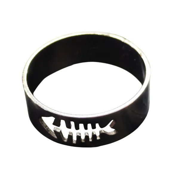 Assorted stainless-steel engraved band ring