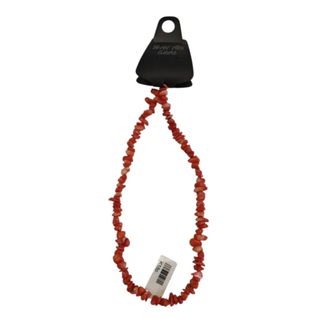 Coral Chip Bead String, 40cm