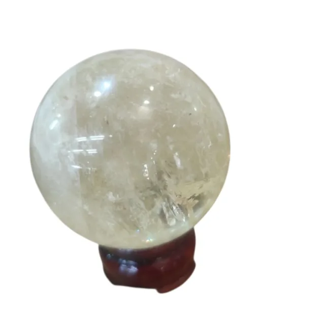 Citrine Sphere on stand, 9cm high
