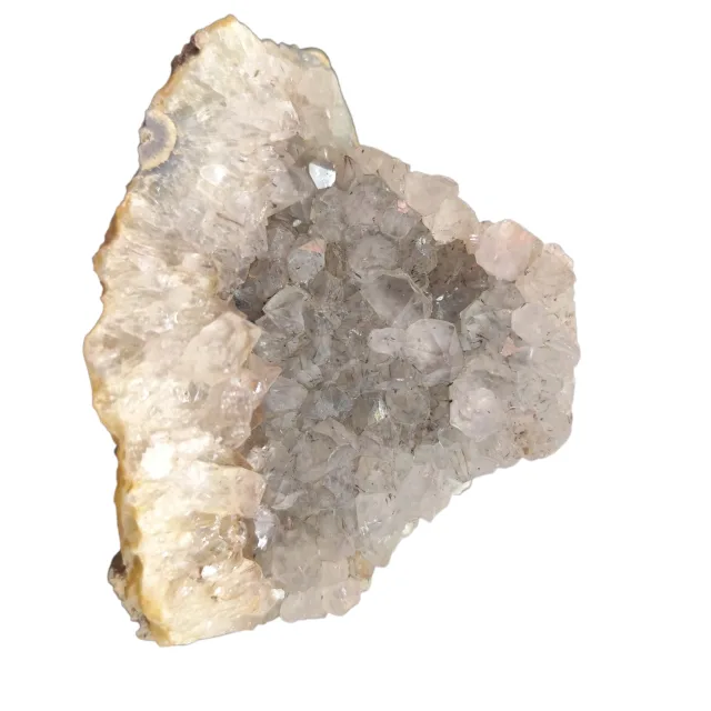 Amethyst smoky drusy cluster, Mozambique with Goethite